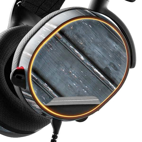 Chipped Blue Wood SteelSeries Arctis 3 Skin